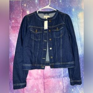 New Francesca’s Harper heritage Jean jacket